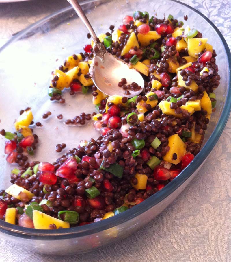 Gránátalmás belugalencse saláta -Ónodi Eszter